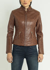 Jasmine-Moto l Cognac - Cuir Dimitri